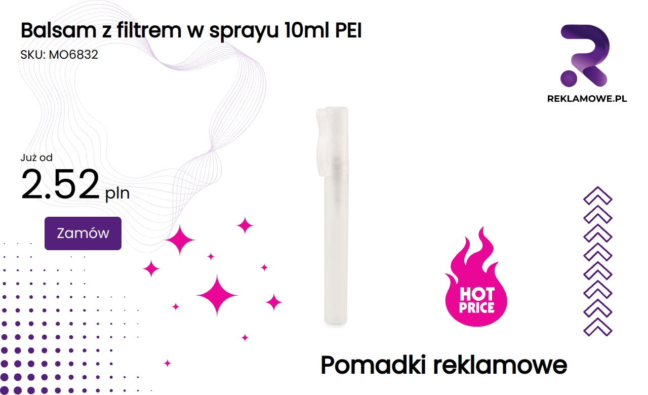 Balsam z filtrem w sprayu o pojemności 10 ml marki PEI