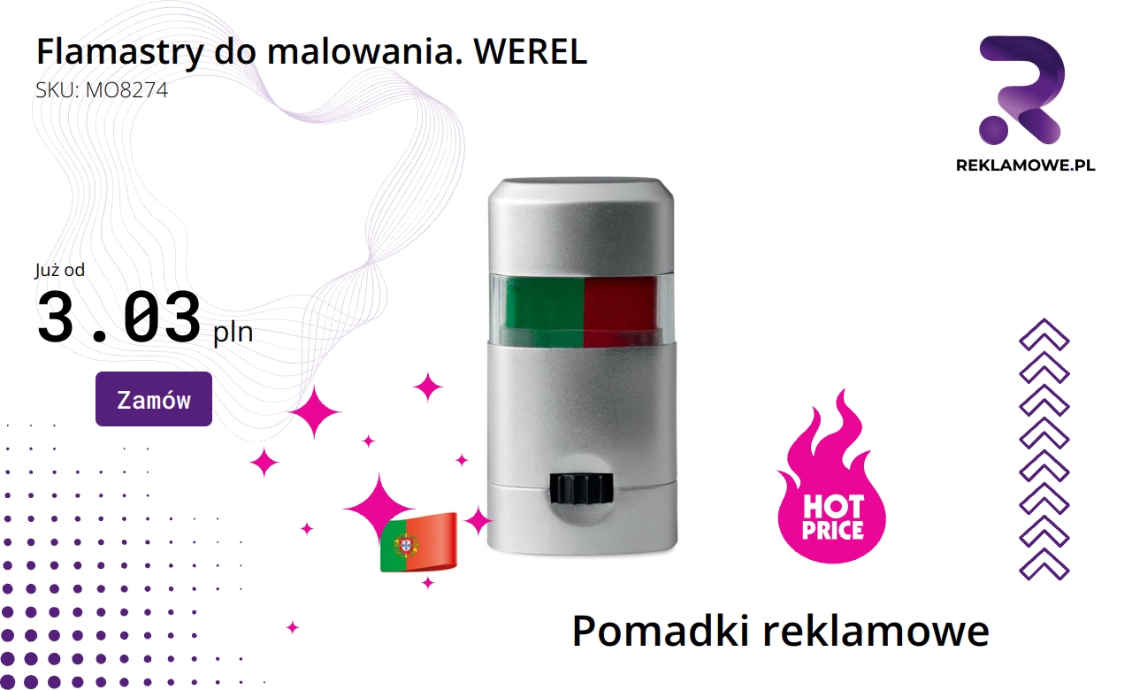 Flamastry do malowania marki WEREL