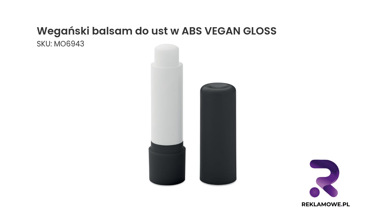 Wegański balsam do ust w ABS VEGAN GLOSS wegański balsam do ust w opakowaniu ABS Vegan Gloss